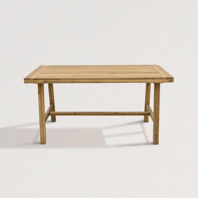 SHIRLEY Acacia Outdoor Dining Table in Natural Finish