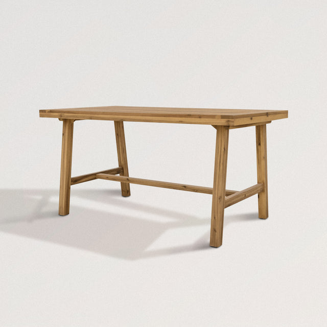 SHIRLEY Acacia Outdoor Dining Table in Natural Finish