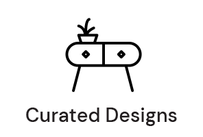 Curated designs logo