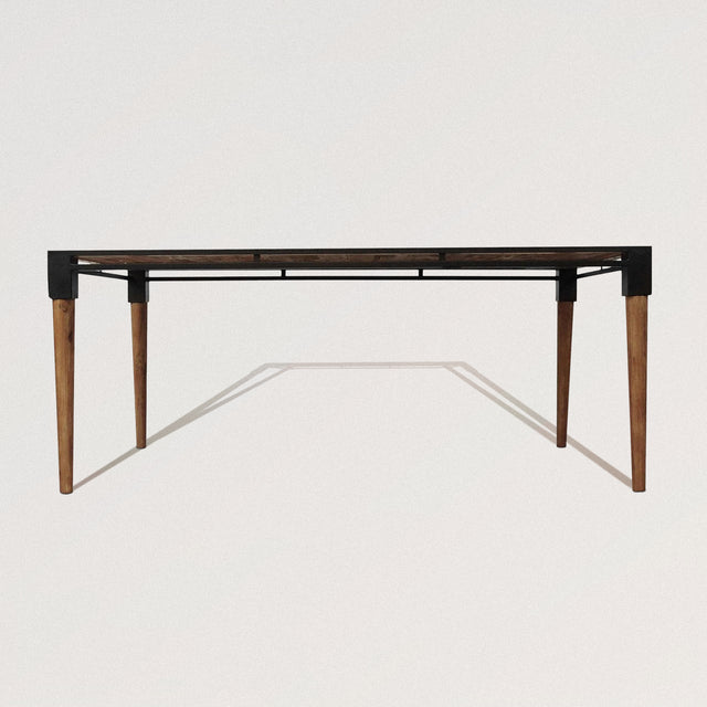 RAVI Rectangular Dining Table in Solid Acacia Wood (74")
