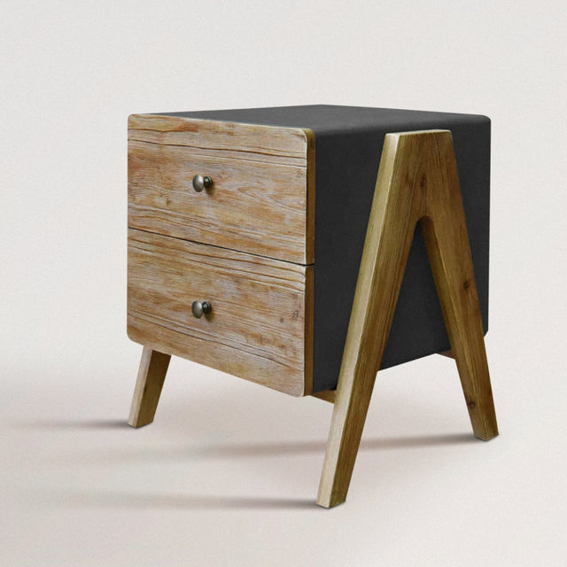 CROSBY End Table / Nightstand in Reclaimed Wood - WOODEN SOUL