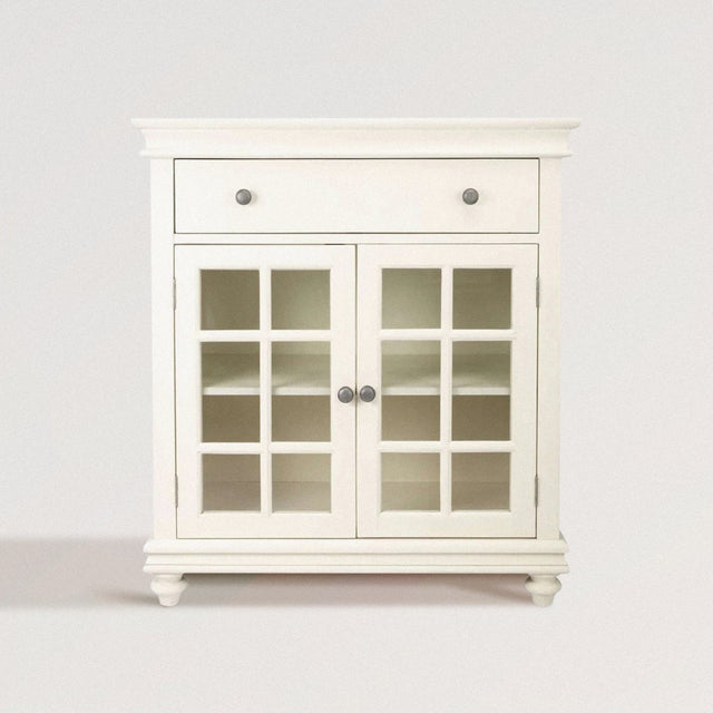 DOLLY Chest Cabinet in White Painted Mango Wood - WOODEN SOUL