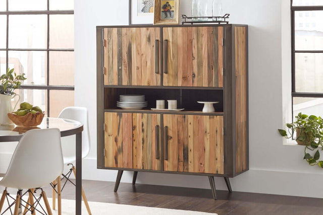 Double Decker Cabinet in Reclaimed Wood - Wooden Soul