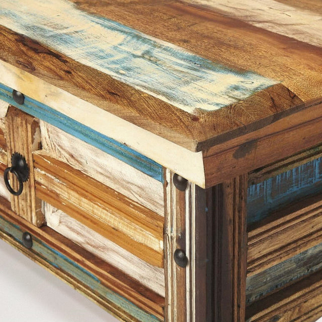 DRAKE Coffee Table in Painted Mango and Acacia Wood - Wooden Soul