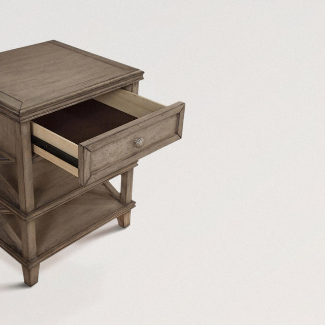 GARCIA Nightstand / End Table in Solid Mahogany - WOODEN SOUL