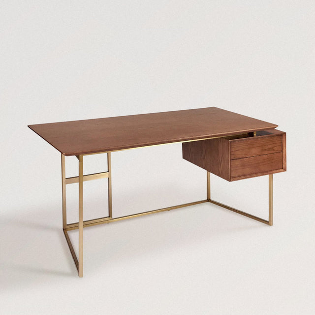 LESLIE Midcentury Modern Desk in American Walnut - WOODEN SOUL