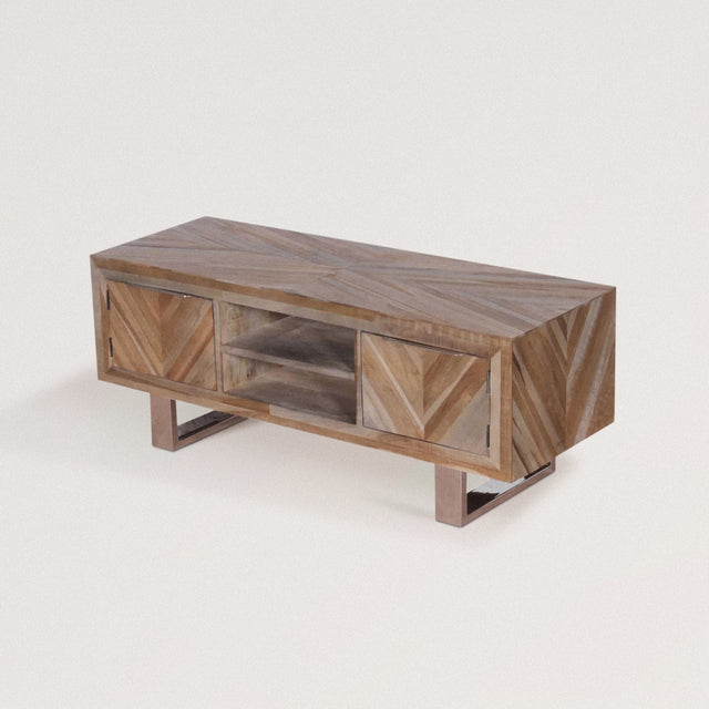 LUCINDA TV Stand in Reclaimed Wood - WOODEN SOUL