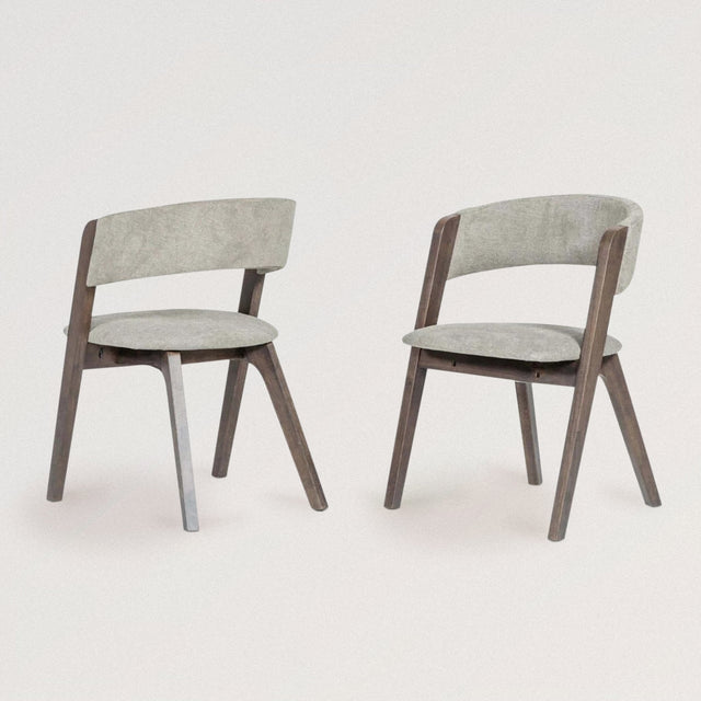 MACY Dining Chairs in Solid Wenge Wood (Set of 2) - WOODEN SOUL