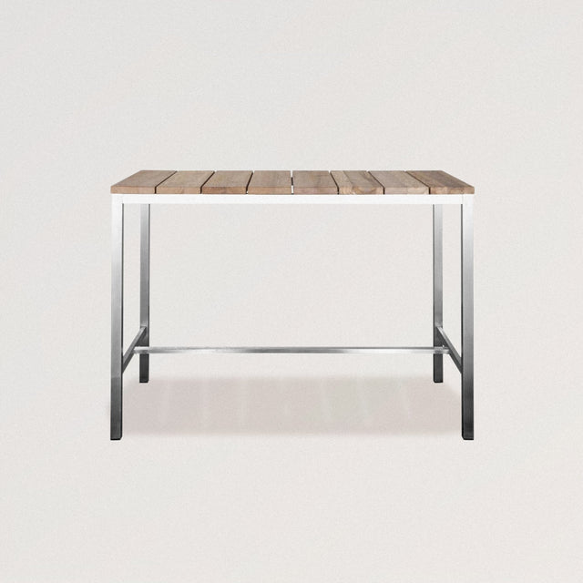 Modern Bar Table in Teak Wood - Wooden Soul