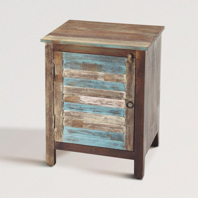 NELSON Accent Cabinet in Painted Mango Wood - WOODEN SOUL