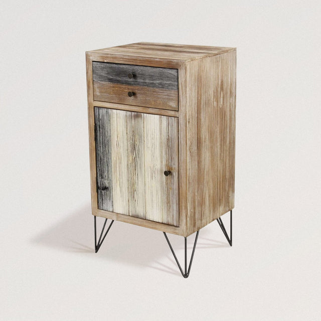 NILSSON End / Side Table in Reclaimed Wood - WOODEN SOUL