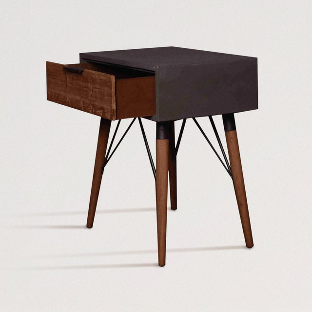 NORMAN Wooden End Table - WOODEN SOUL