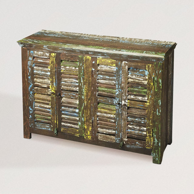 Reclaimed Mango Wood Sideboard Cabinet - Wooden Soul