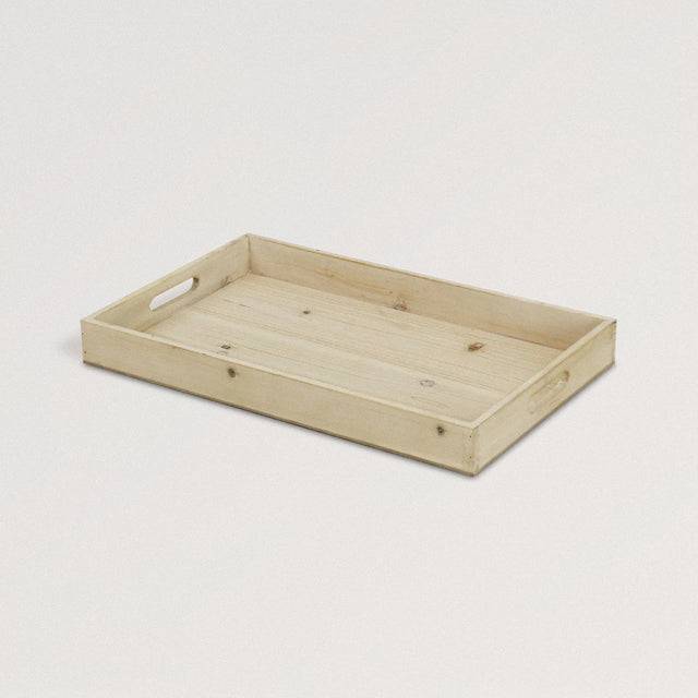 RICHIE Wooden Tray in Solid Fir Wood (Natural Blonde) - WOODEN SOUL