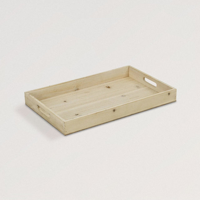 RICHIE Wooden Tray in Solid Fir Wood (Natural Blonde) - WOODEN SOUL