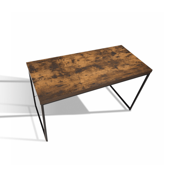 ROGER Industrial Oak Desk in Rustic Weathered Oak - WOODEN SOUL
