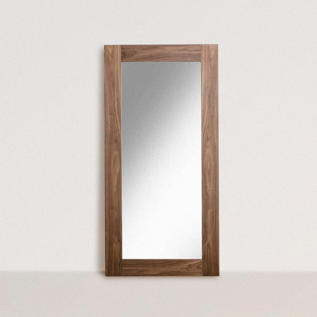 ROSE Floor Standing Walnut Mirror (79") - WOODEN SOUL