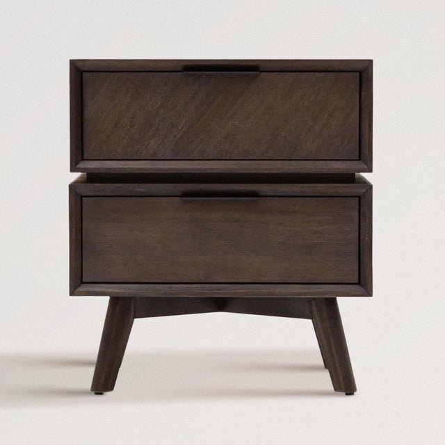 THOMAS Nightstand in Solid Acacia Wood - WOODEN SOUL