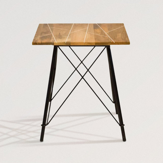 VICTORIA End/Side Table in Warm Mango Wood - WOODEN SOUL