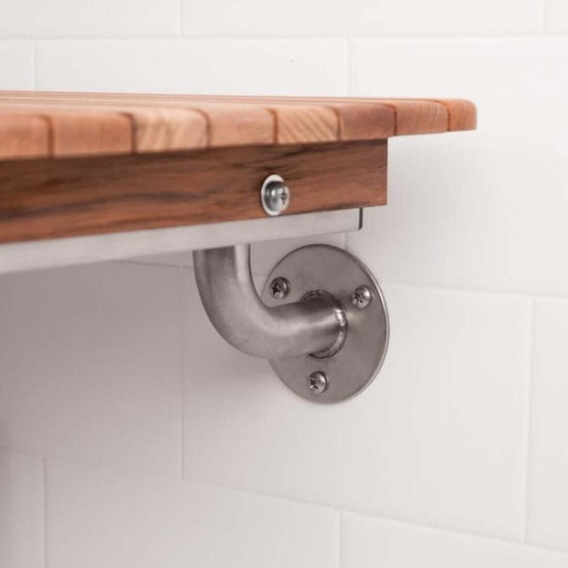 WOODEN SOUL Island Resort Teak Shower Bench (32") Details - Wooden Soul